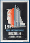 FOIRE INTERNATIONALE BRUXELLES  1950 original Belgian Poster
