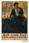 Don't Waste Food While Others Starve! 1917 Litho by L.C. Clinker & M.J. Dwyer