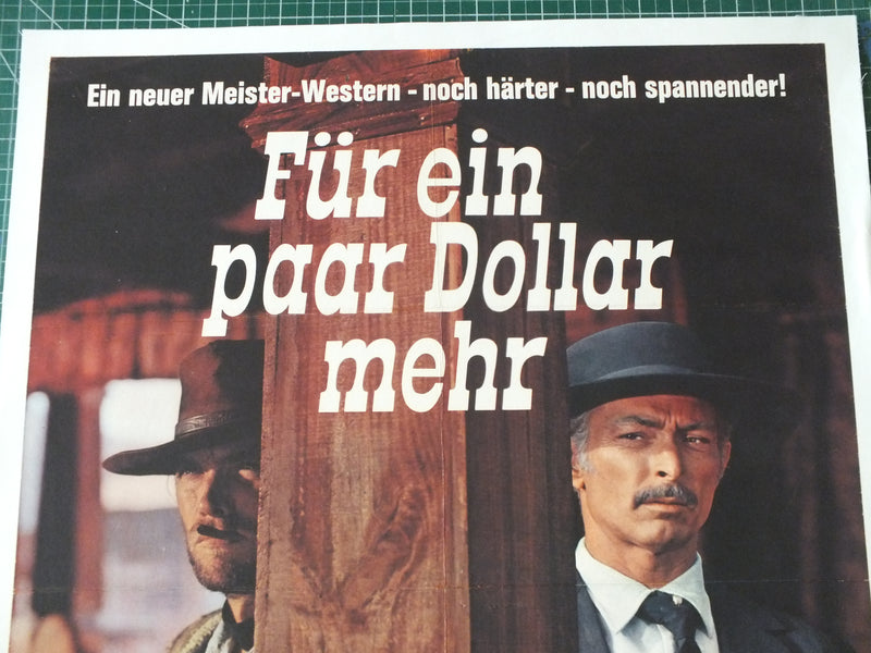 For A Few Dollars More - Clint Eastwood original German A-1 Movie Poster - 1965