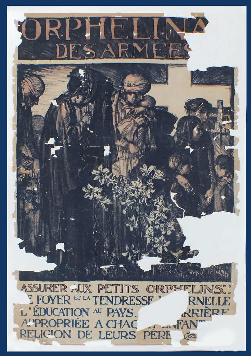 Orphanage of the Armees - Frank Brangwyn - French Lithograph Poster 1915