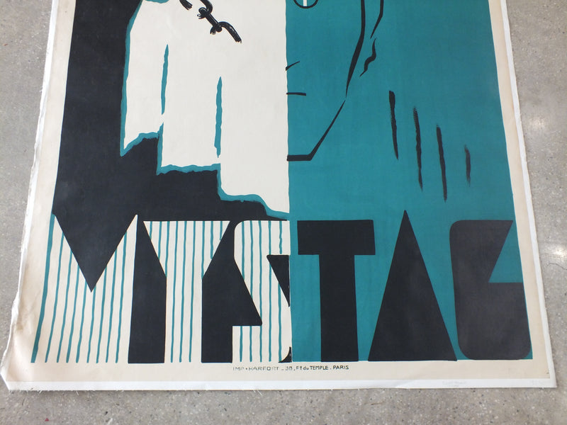 Mystag The Magician - original French Grande Lithograph Poster - 1940s